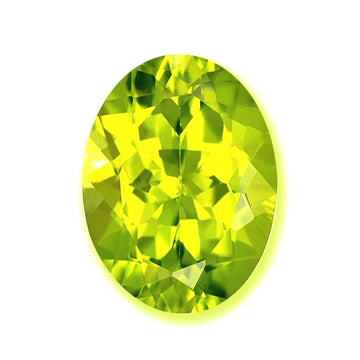 Oval Lime CZ Loose Gemstones